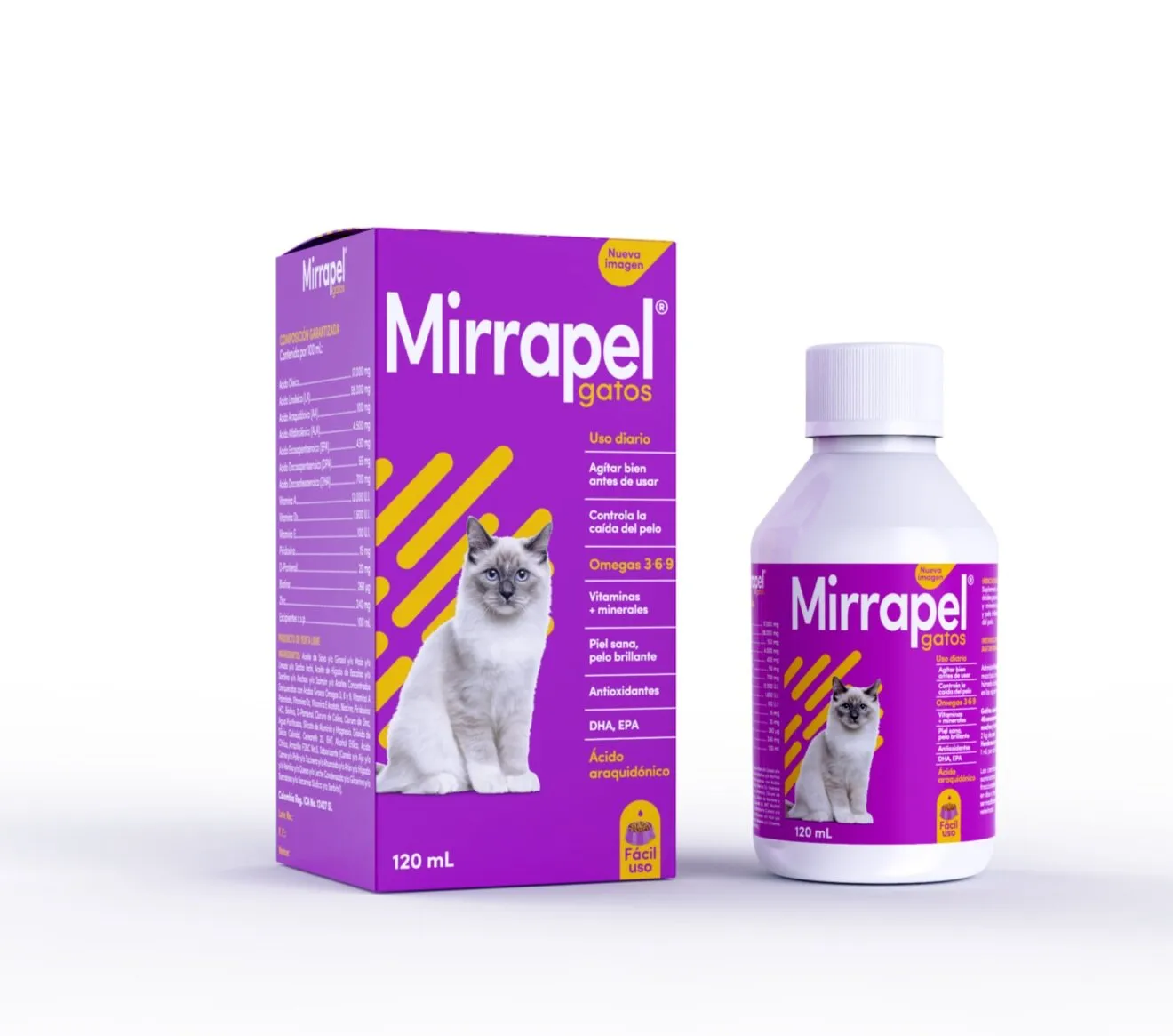 MIRRAPEL SUPLEMENTO NUTRICIONAL PARA GATOS OLEOSO 120ML