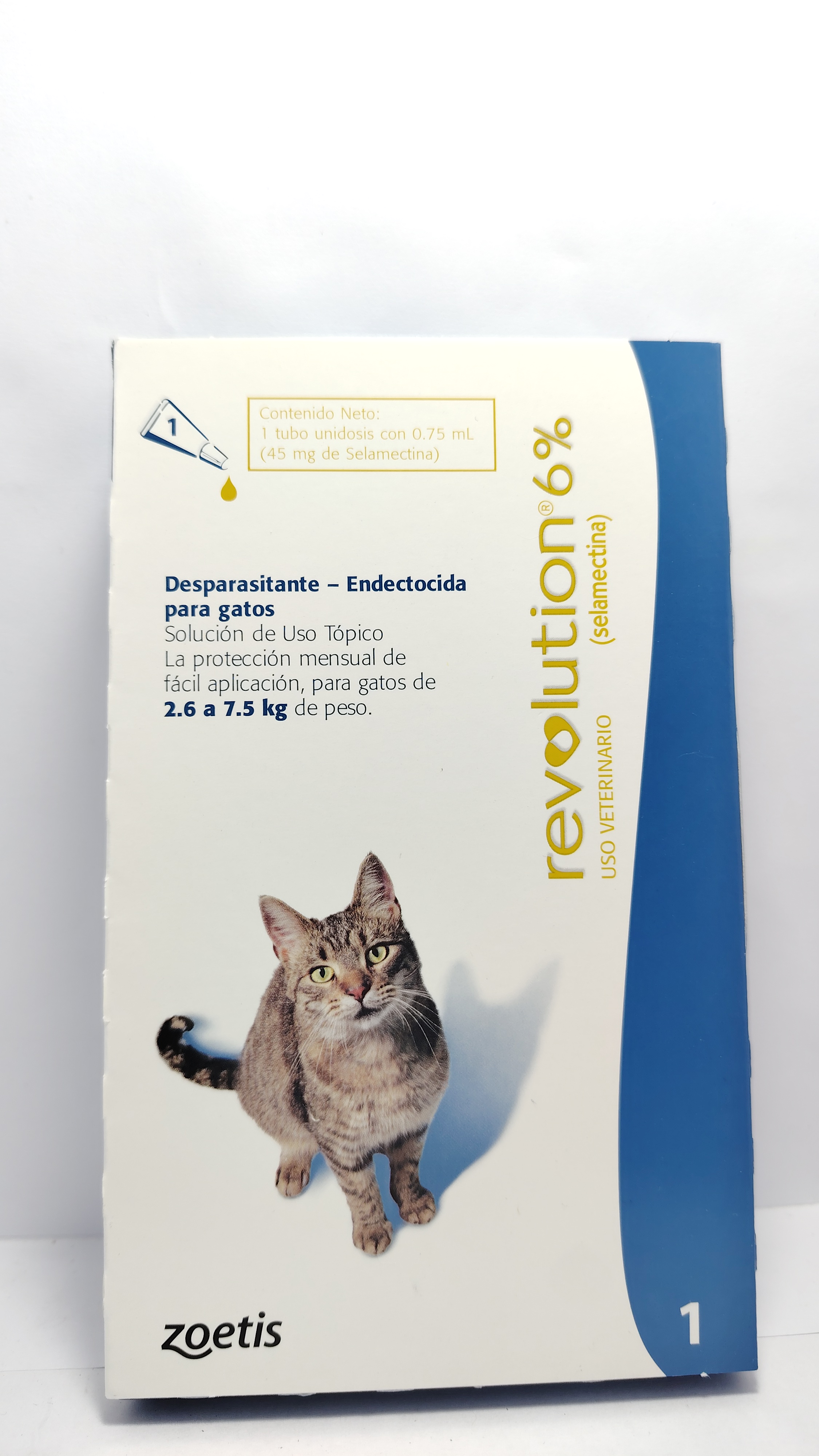 REVOLUTION GATOS HASTA 2.6 A 7.5 KG